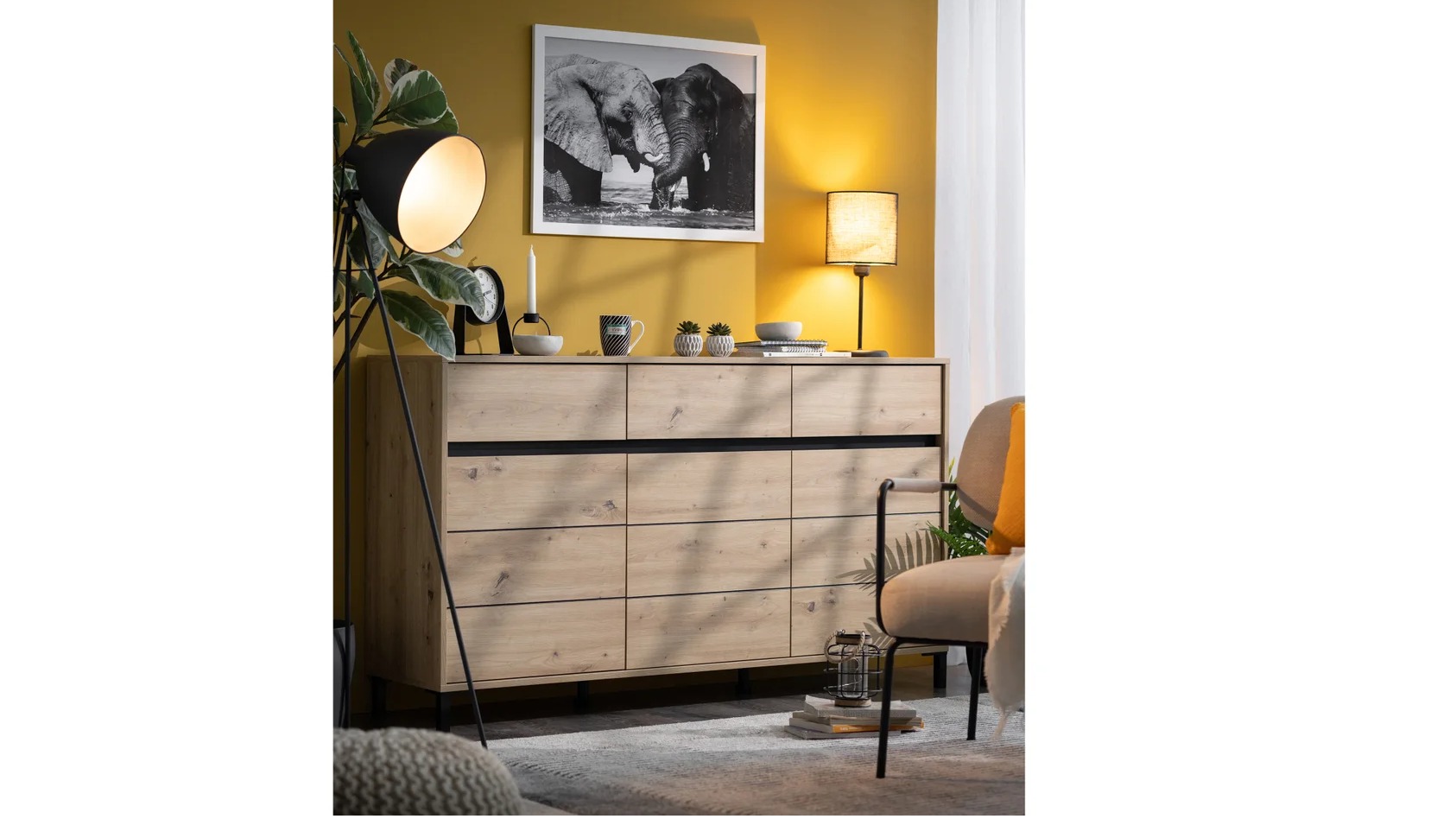 Komoda MARRON 157 3K3F3V AH